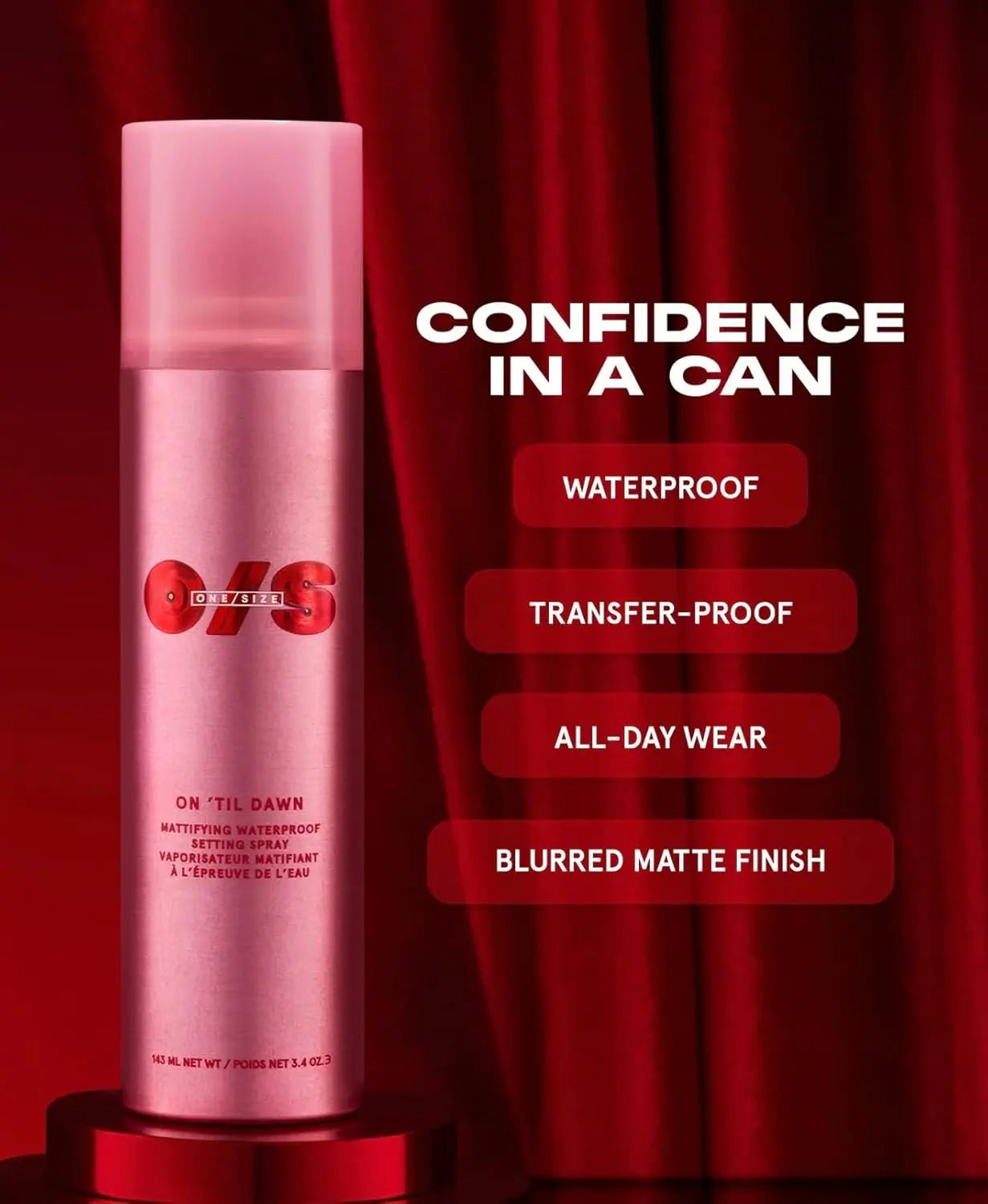 Professional Waterproof Mattifying Setting Spray